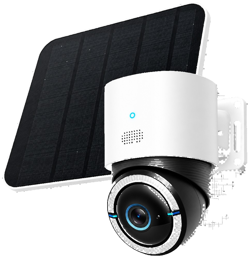 Eufy 4G LTE Cam S330（白い本体、ドーム型カメラ、大型ソーラーパネル）
